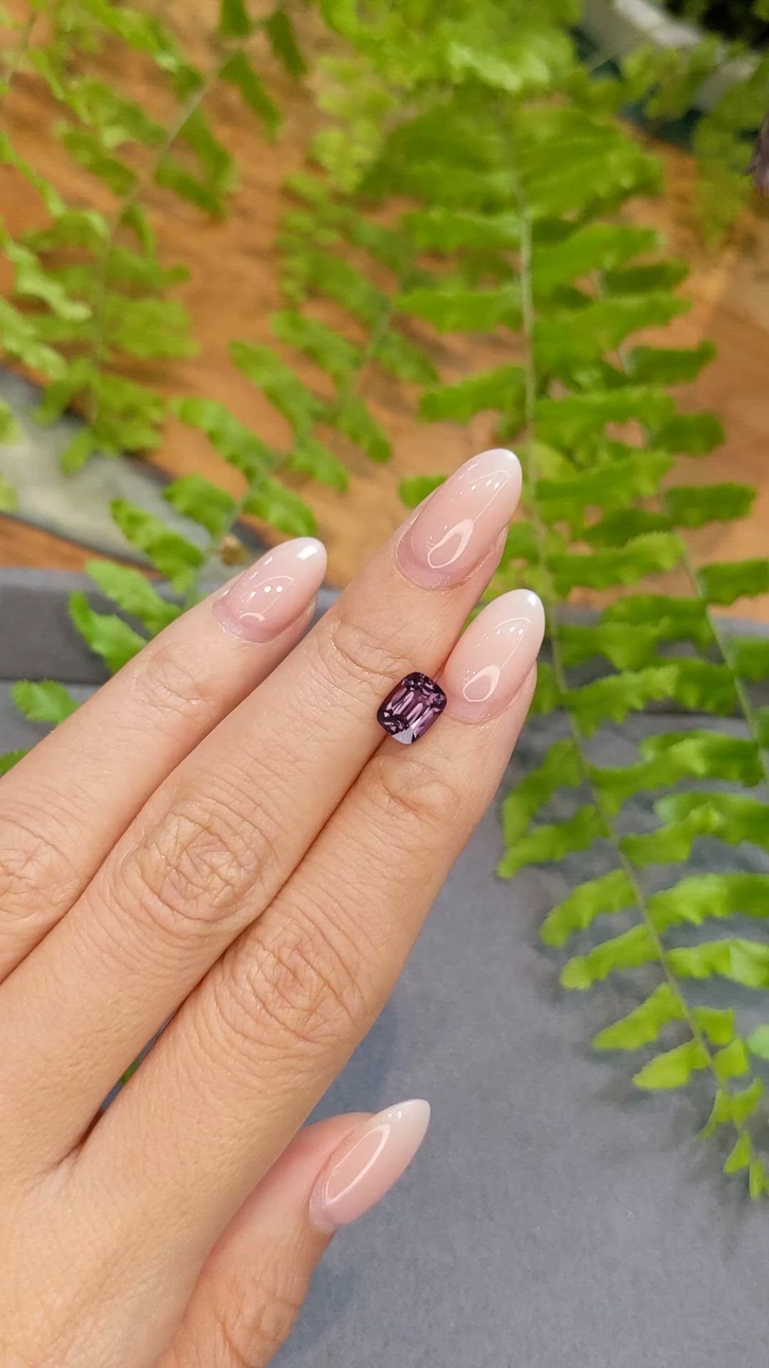 1.52 Ct. Pinkish Purple Spinel from Burma (Myanmar) Size Video