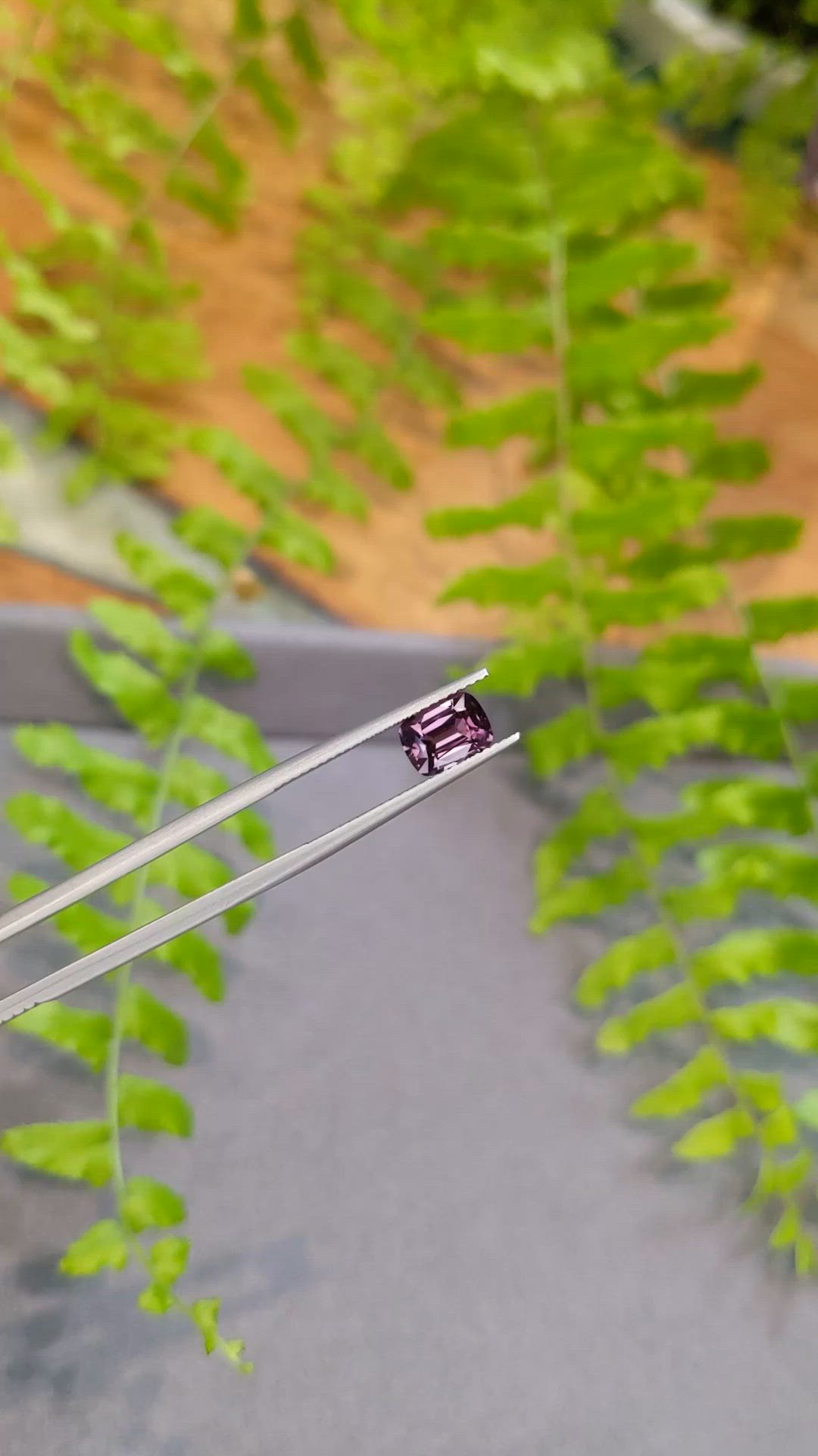 1.52 Ct. Pinkish Purple Spinel from Burma (Myanmar) Size Video