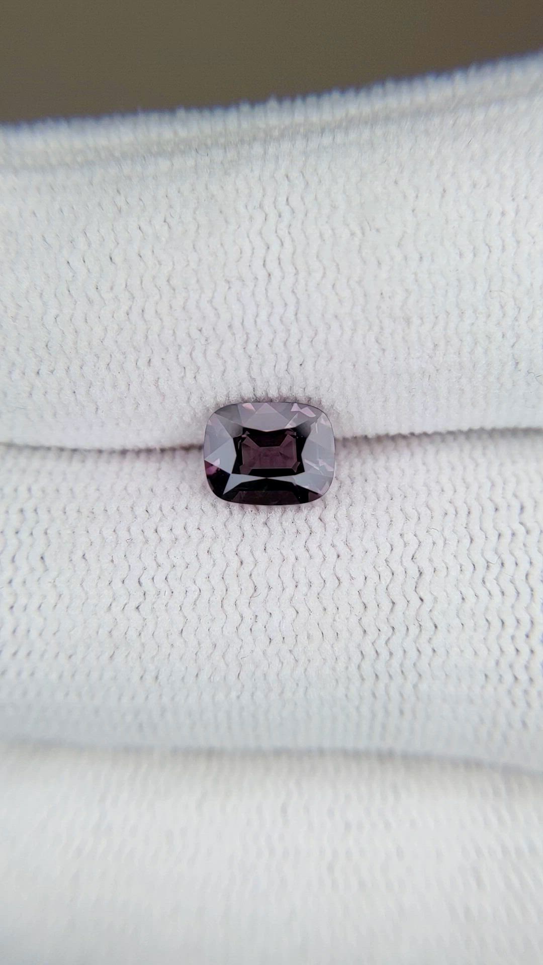 1.12 Ct. Pinkish Purple Spinel from Burma (Myanmar) Size Video