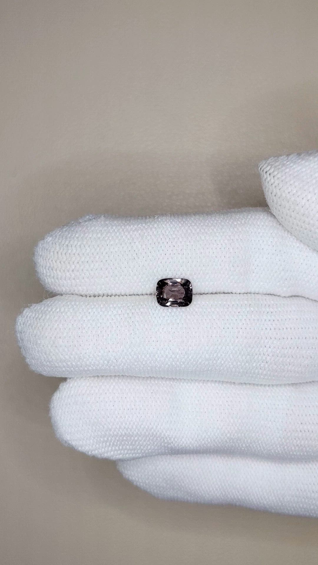 1.06 Ct. Pinkish Purple Spinel from Burma (Myanmar) Size Video