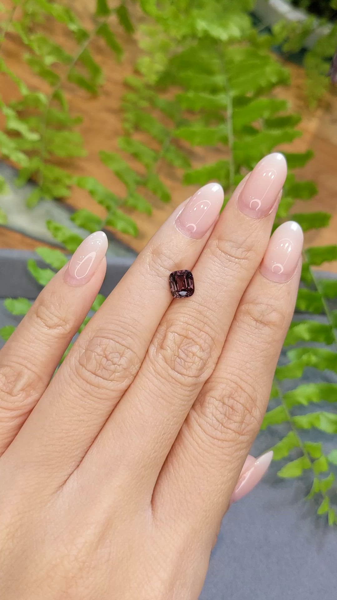 1.29 Ct. Pinkish Red Spinel from Burma (Myanmar) Size Video