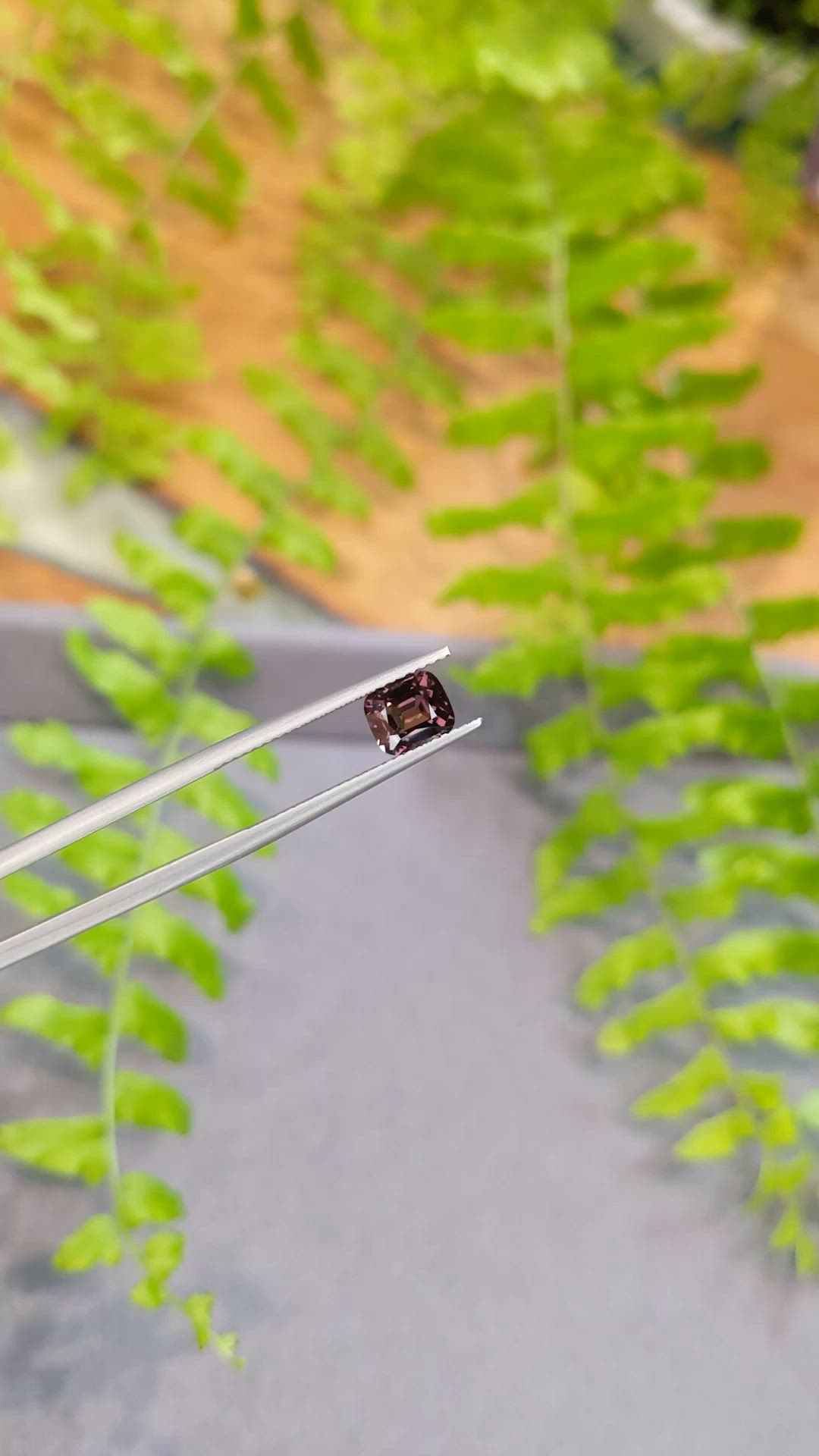 1.29 Ct. Pinkish Red Spinel from Burma (Myanmar) Size Video