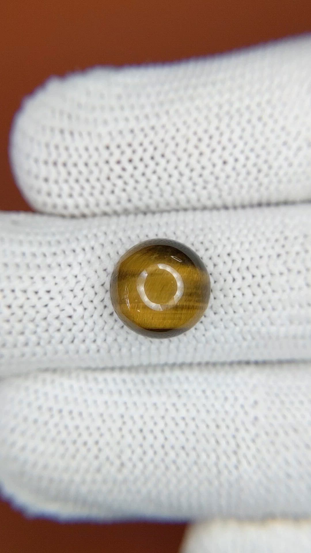 4.24 Ct. Cabochon Tiger's Eye from South Africa Size Video