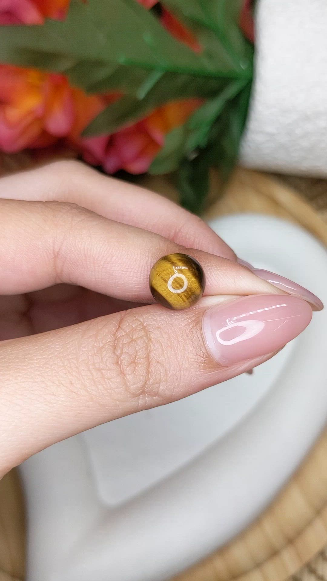 4.24 Ct. Cabochon Tiger's Eye from South Africa Size Video