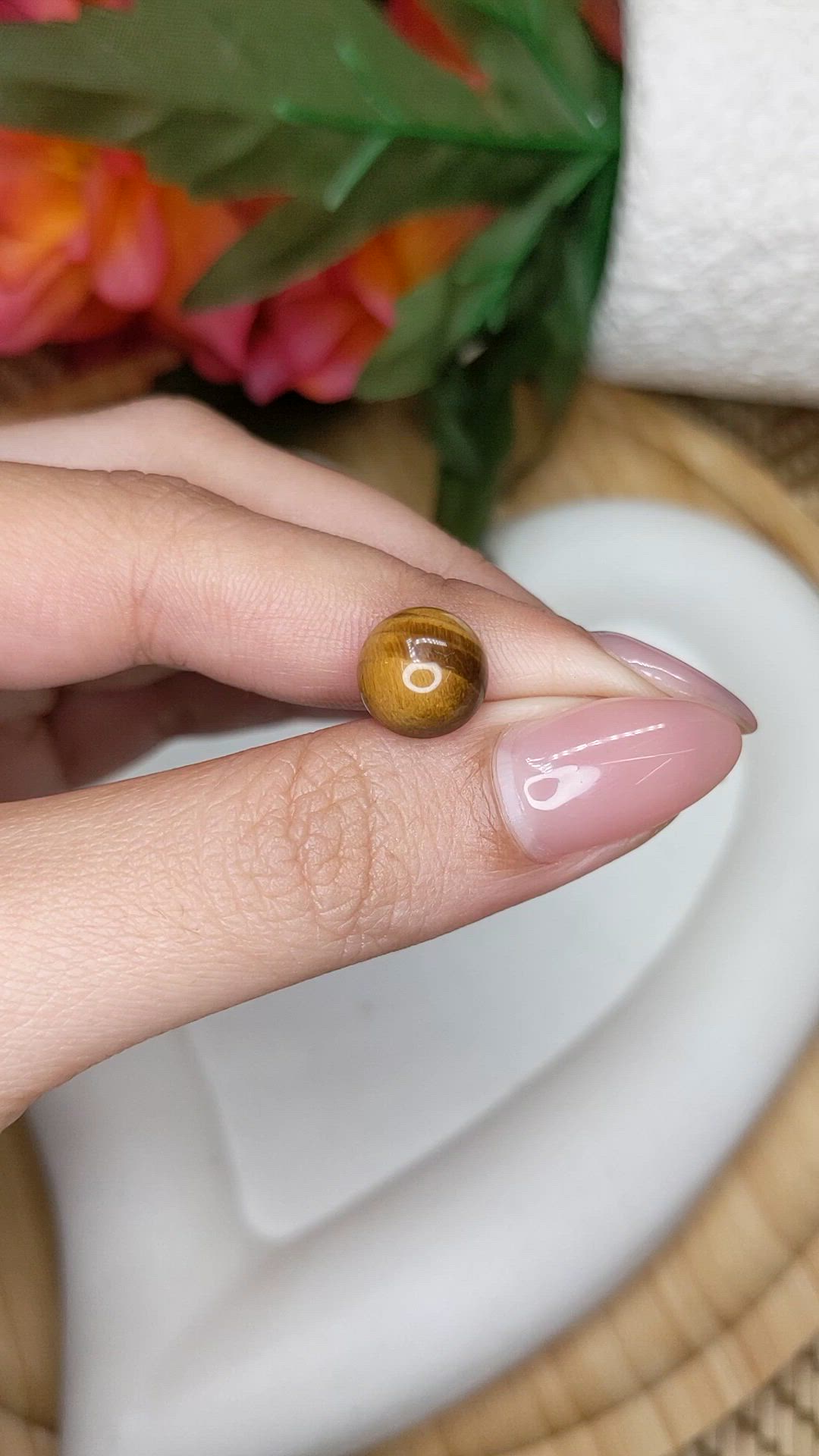 4.30 Ct. Cabochon Tiger's Eye from South Africa Size Video