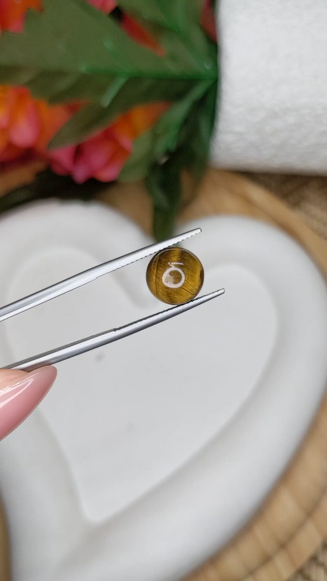 4.36 Ct. Cabochon Tiger's Eye from South Africa Size Video