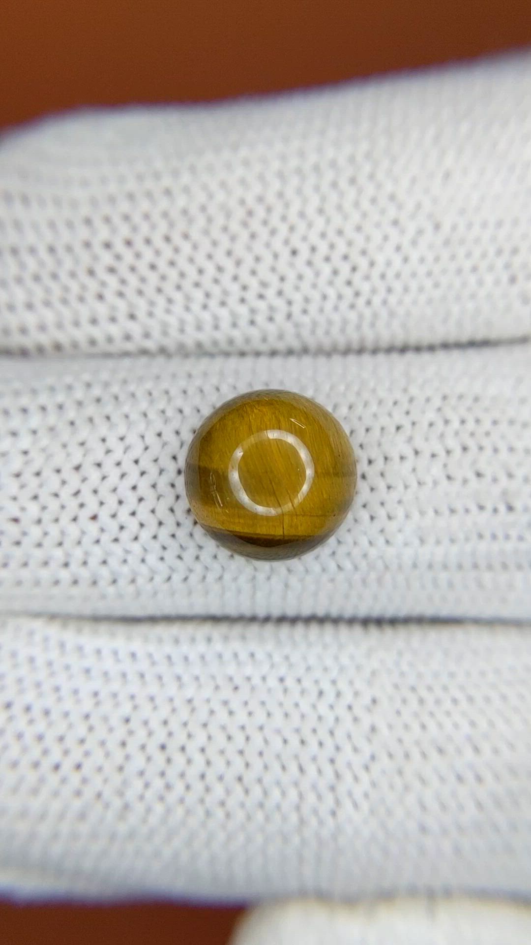 4.33 Ct. Cabochon Tiger's Eye from South Africa Size Video