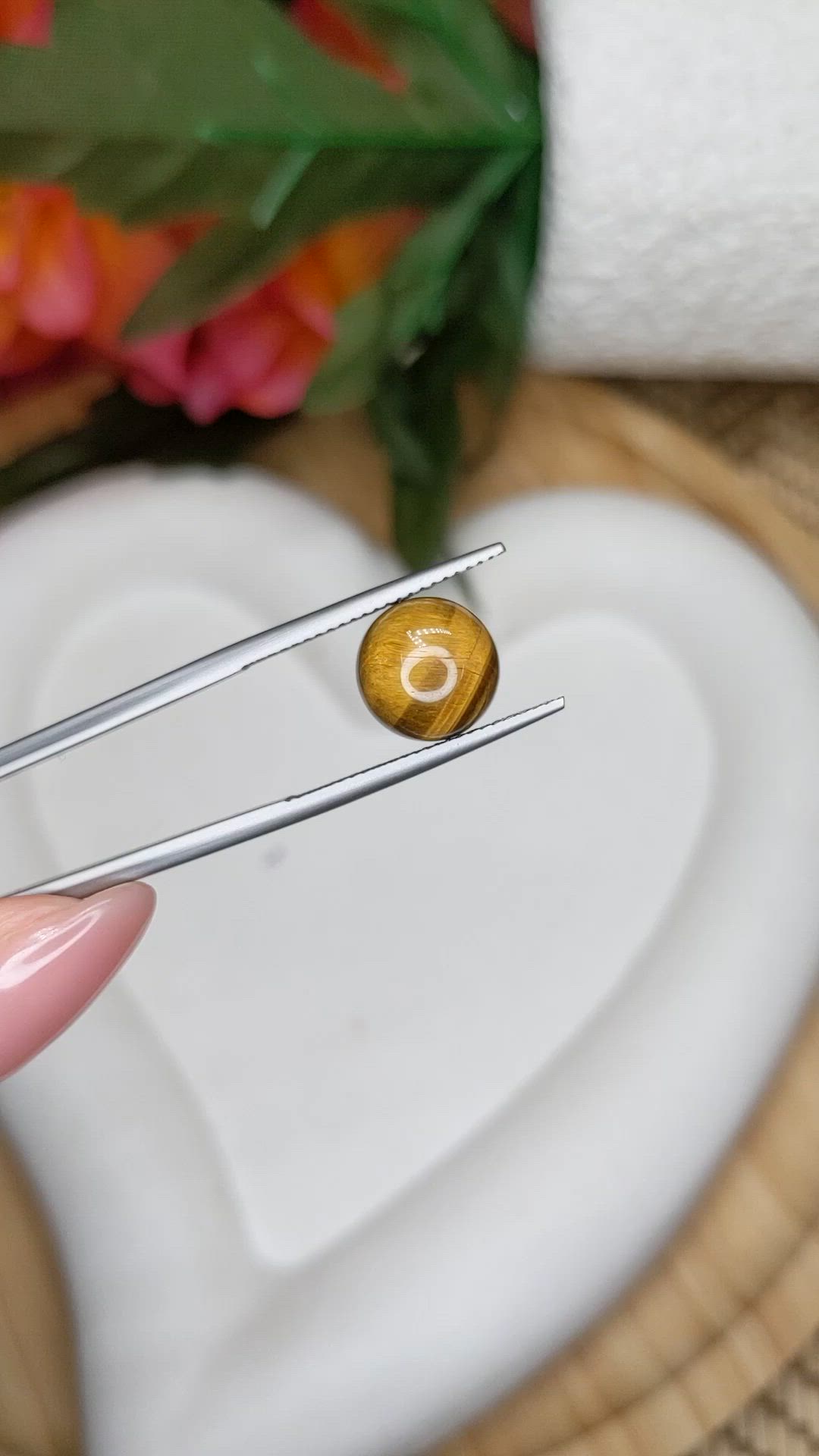 4.33 Ct. Cabochon Tiger's Eye from South Africa Size Video