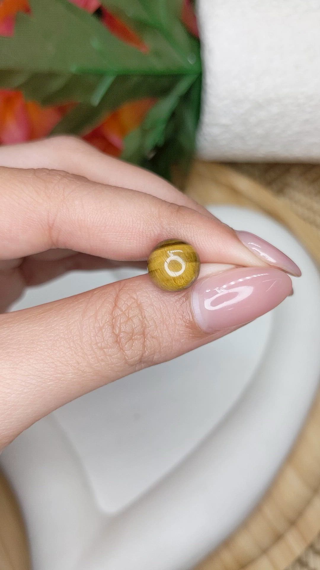 4.33 Ct. Cabochon Tiger's Eye from South Africa Size Video