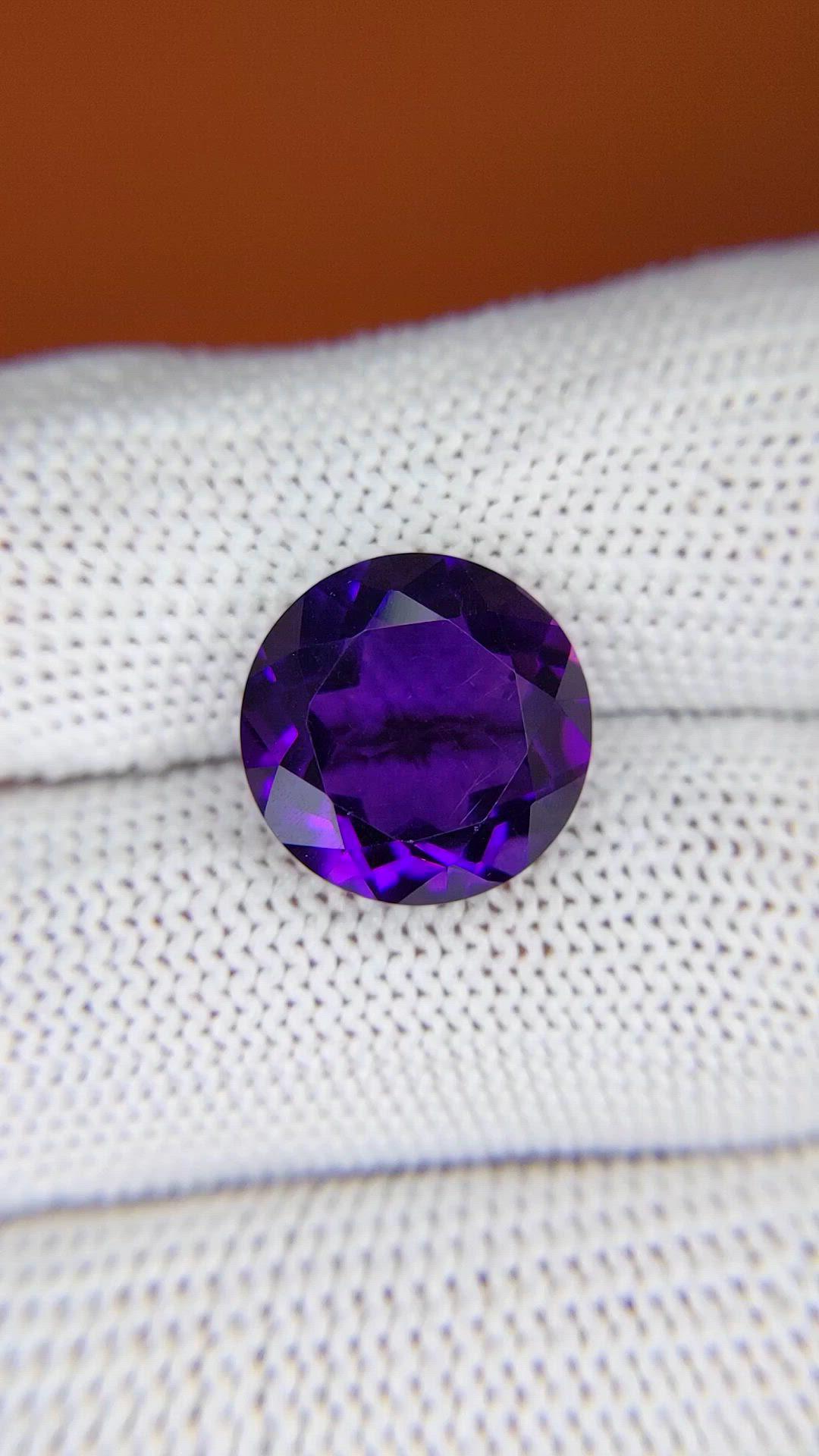7.25 Ct. Purple Amethyst from Brazil Size Video