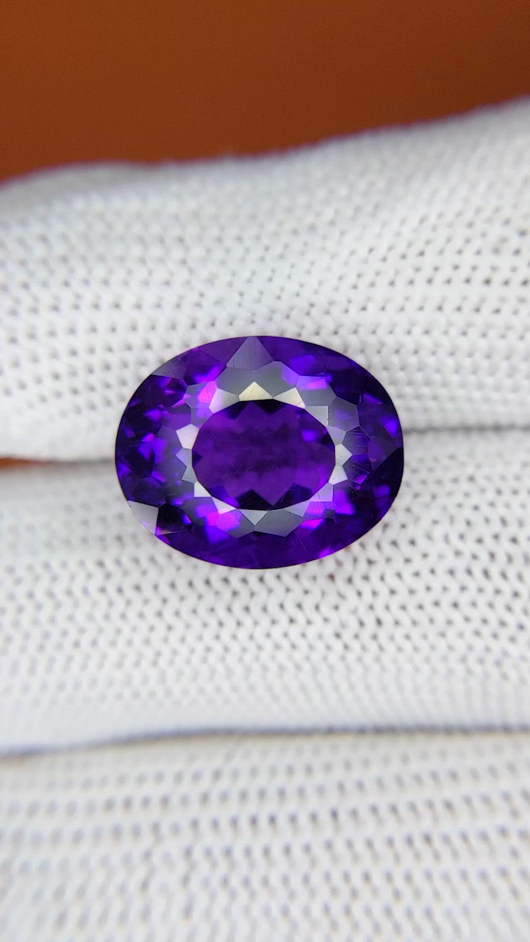 10.23 Ct. Purple Amethyst from Brazil Size Video