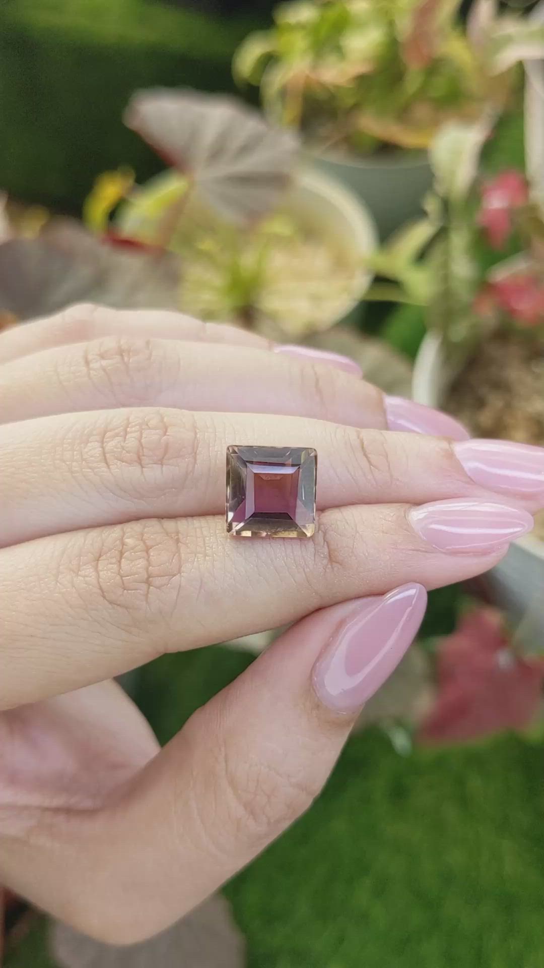 6.98 Ct. Bi Color Ametrine from Madagascar Size Video