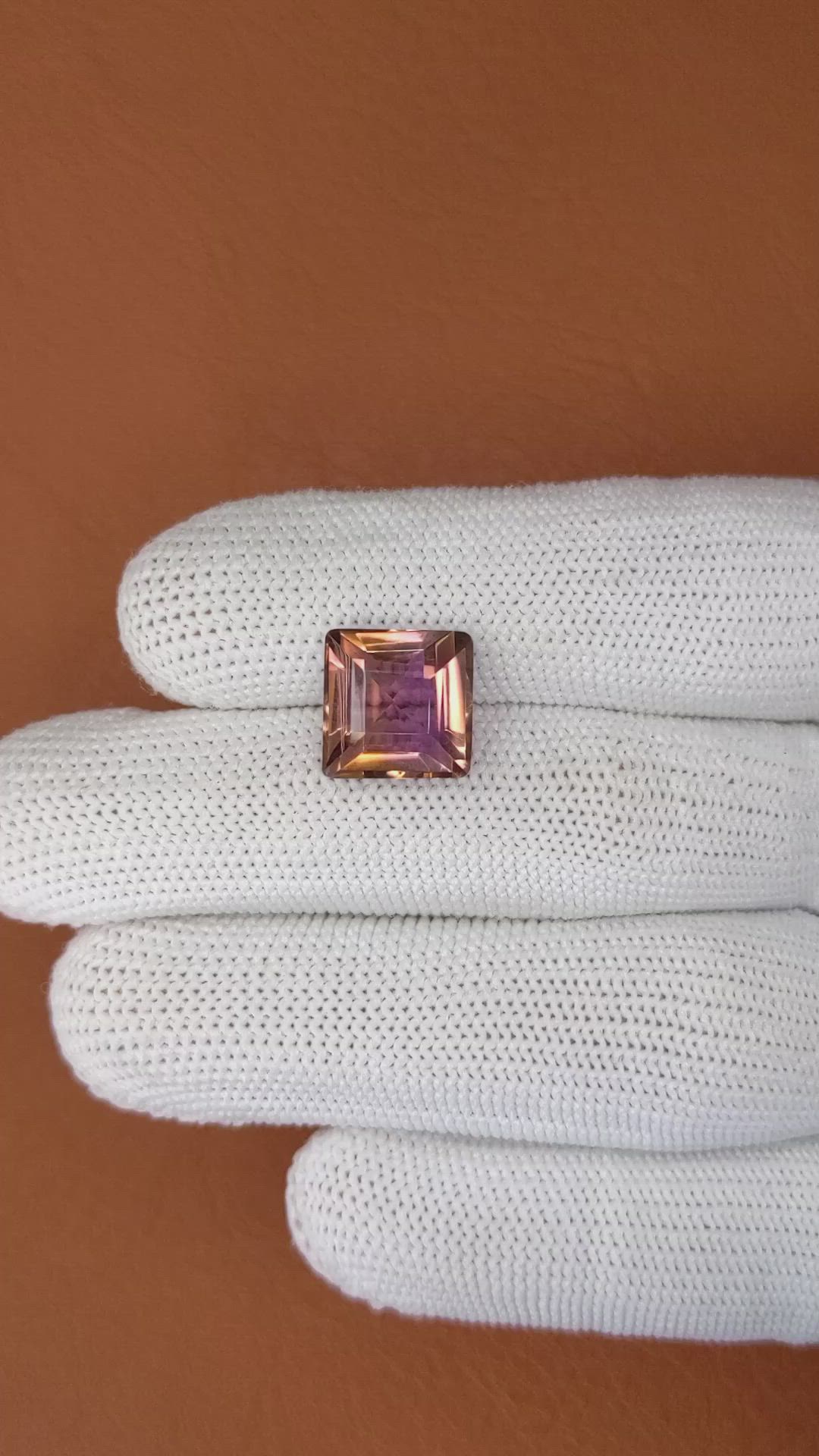 6.98 Ct. Bi Color Ametrine from Madagascar Size Video
