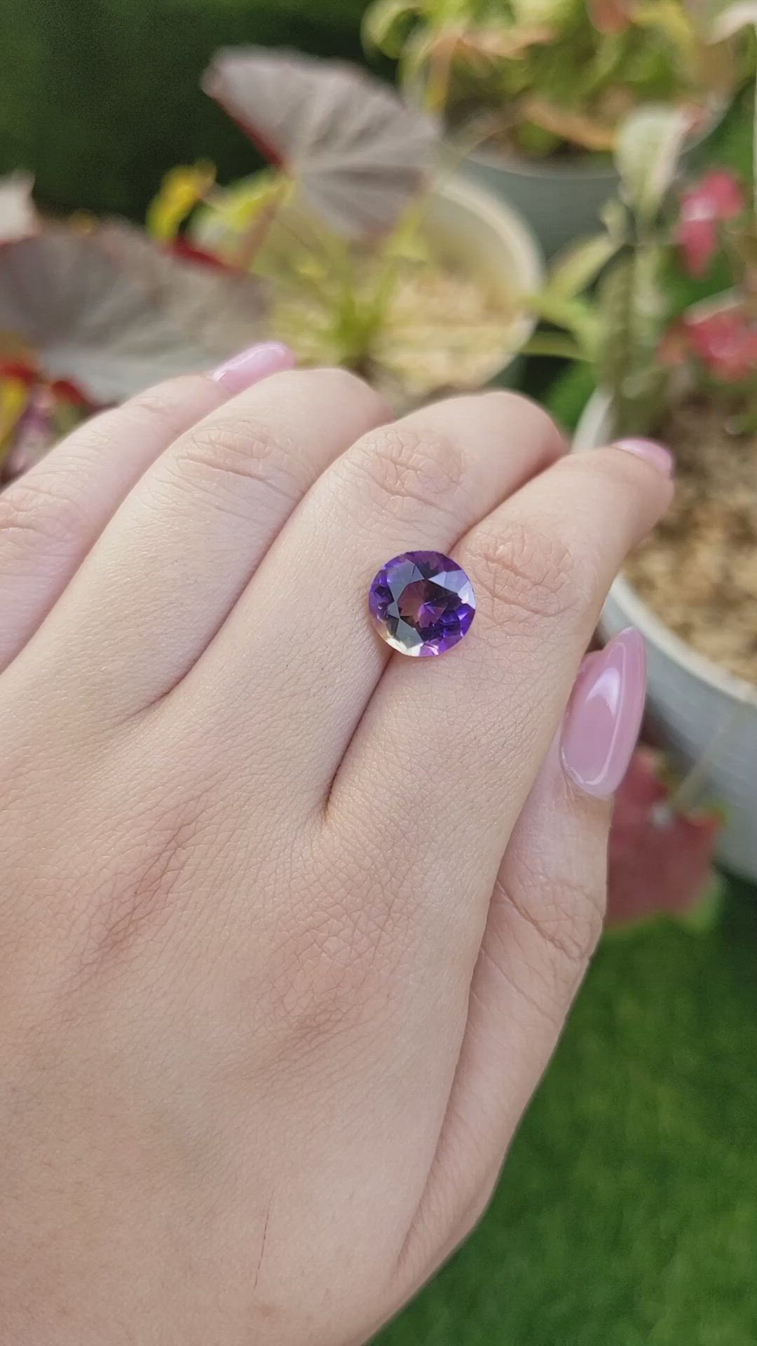 3.42 Ct. Bi Color Ametrine from Madagascar Size Video