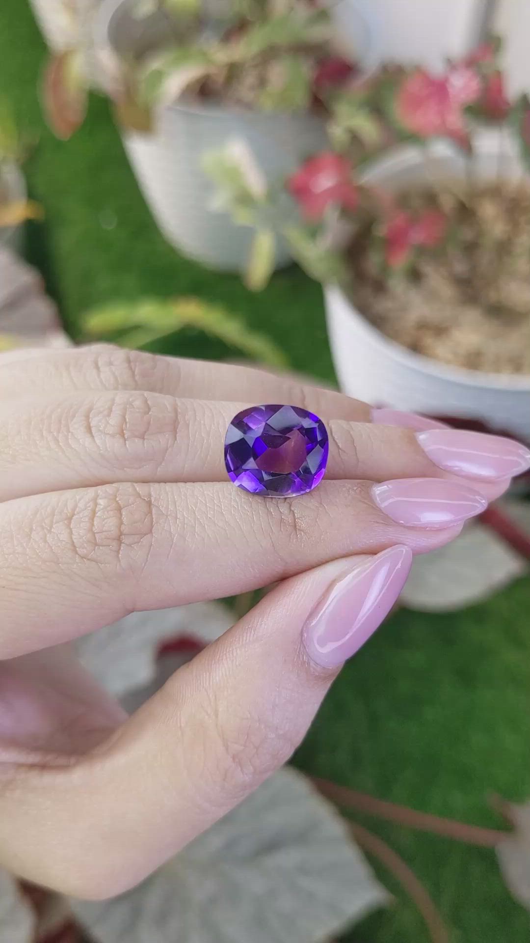 7.21 Ct. Bi Color Ametrine from Madagascar Size Video