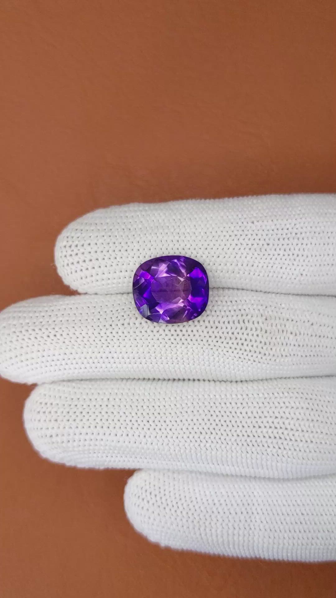 7.21 Ct. Bi Color Ametrine from Madagascar Size Video