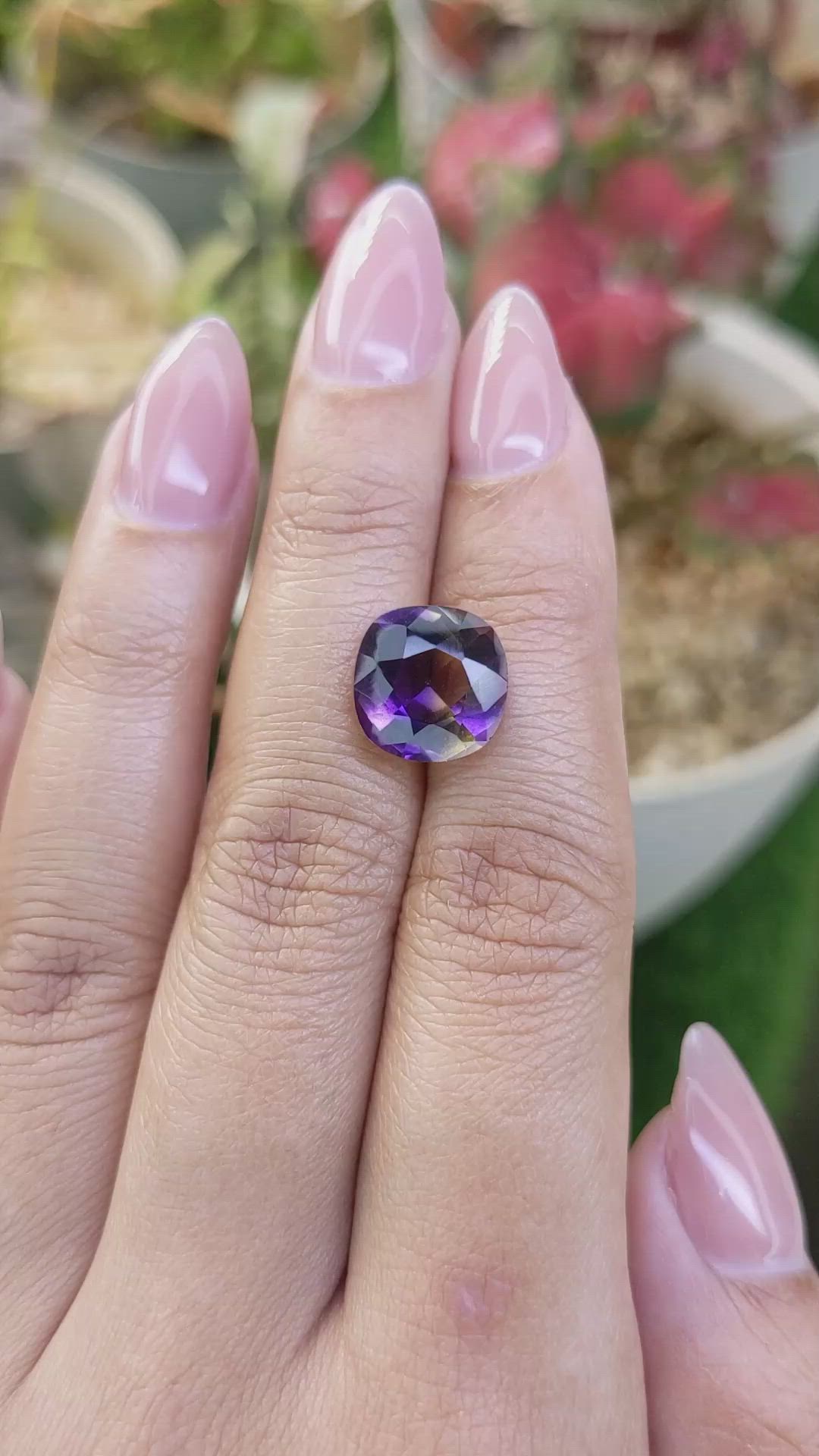 5.03 Ct. Bi Color Ametrine from Madagascar Size Video