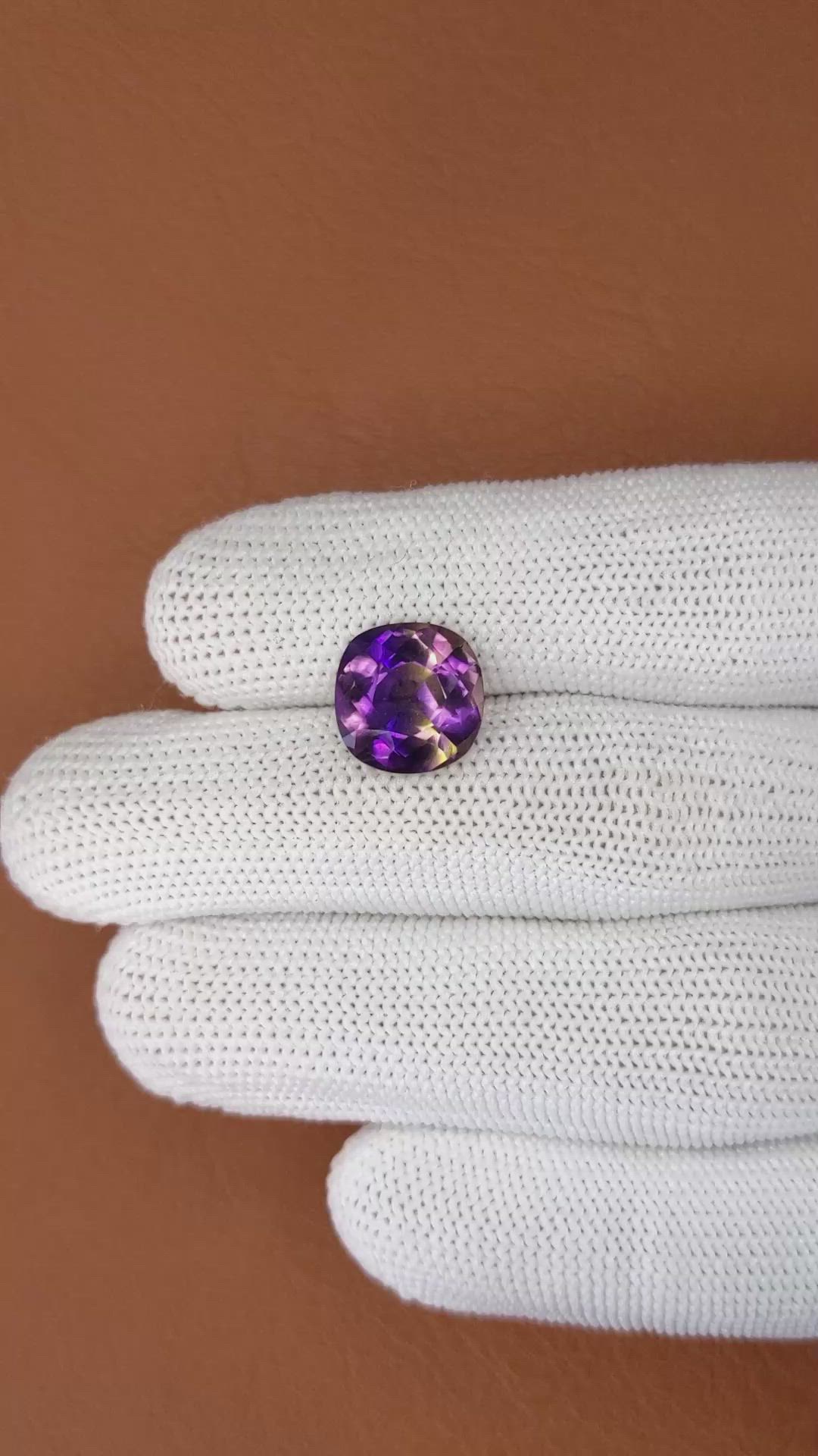 5.03 Ct. Bi Color Ametrine from Madagascar Size Video
