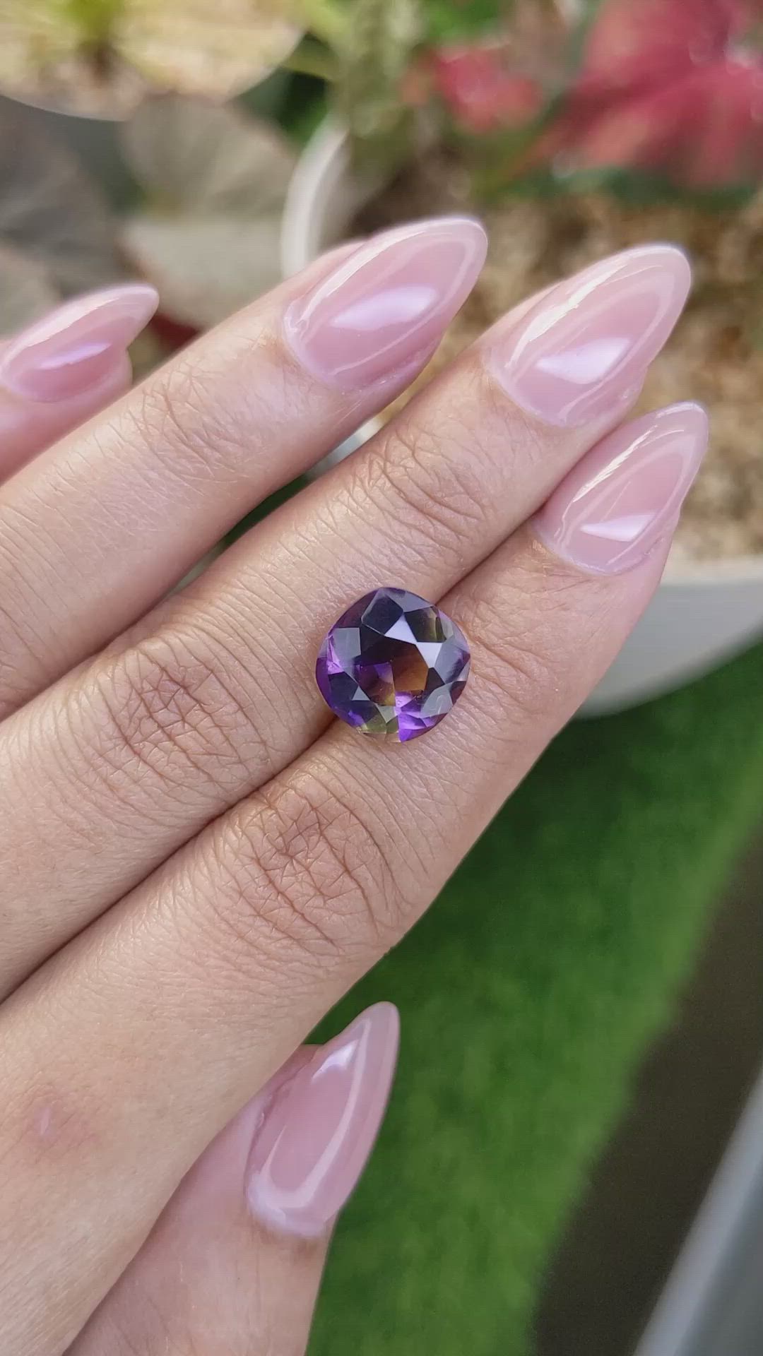 5.03 Ct. Bi Color Ametrine from Madagascar Size Video