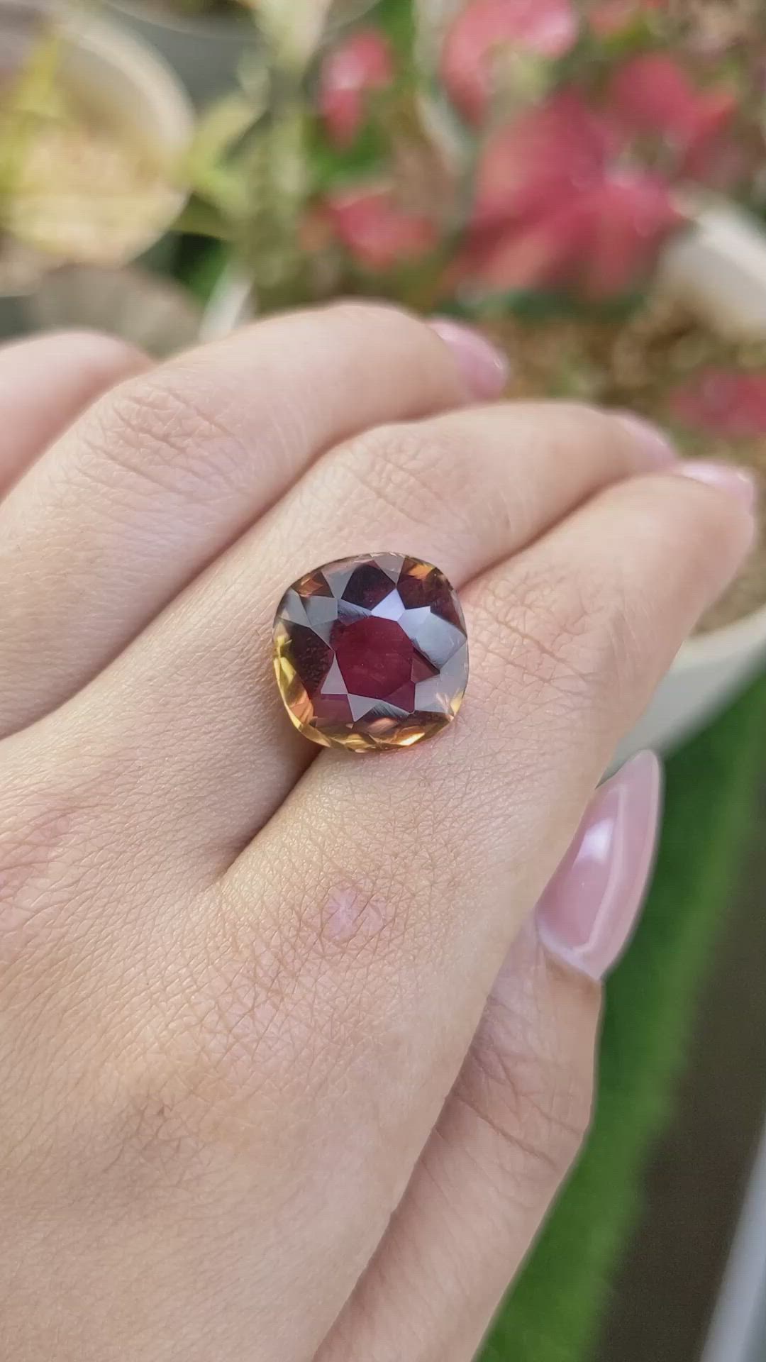 10.91 Ct. Bi Color Ametrine from Madagascar Size Video