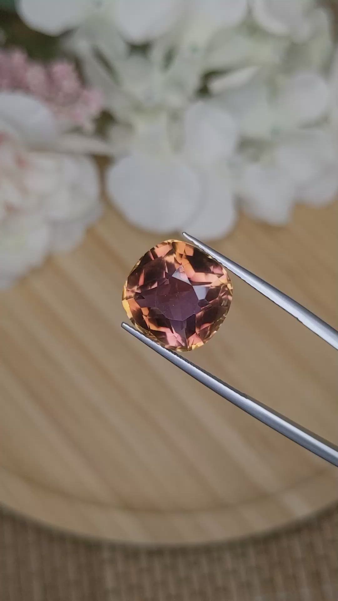 10.91 Ct. Bi Color Ametrine from Madagascar Size Video