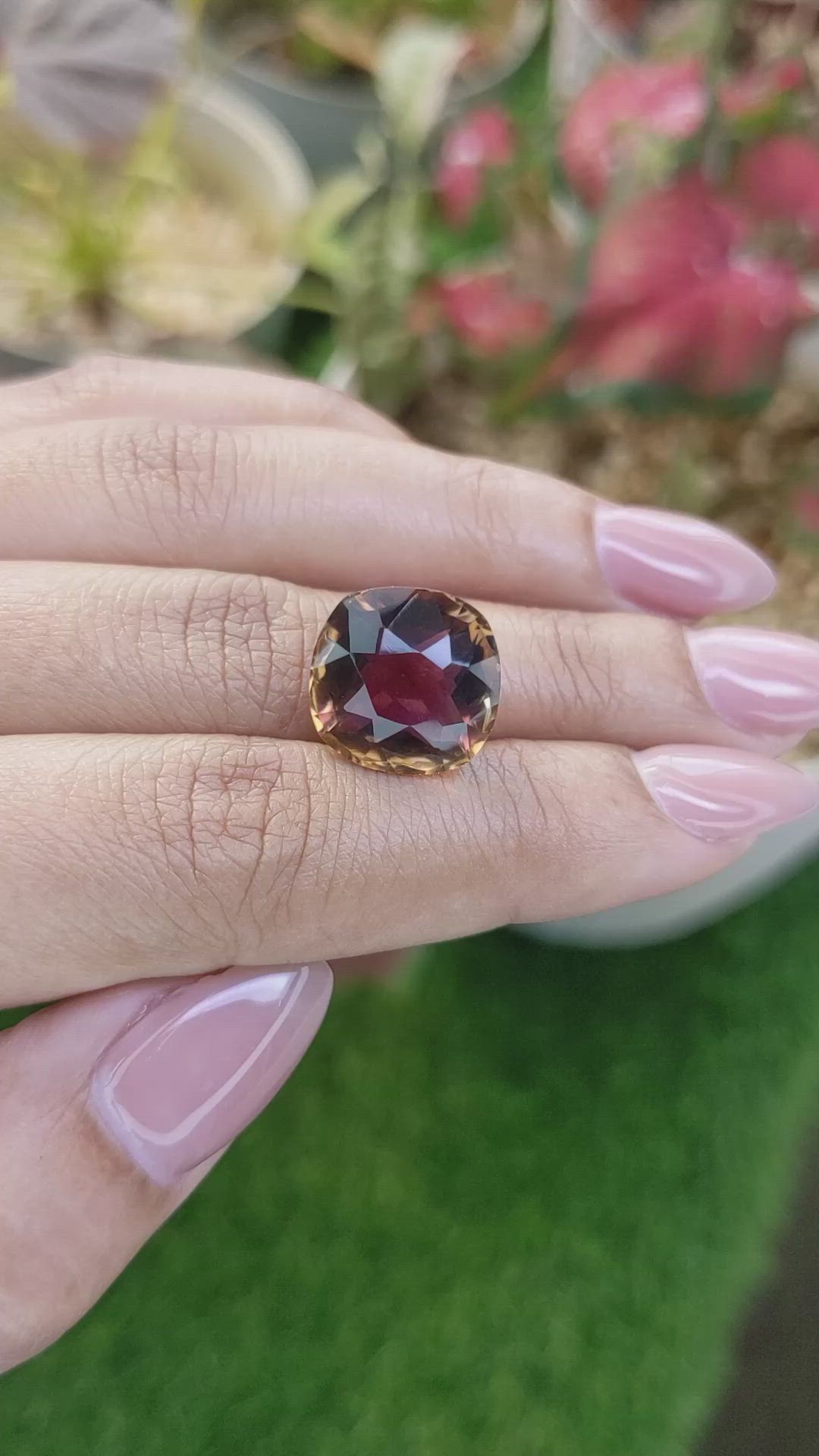 10.91 Ct. Bi Color Ametrine from Madagascar Size Video