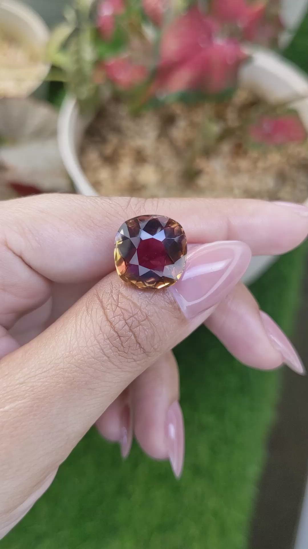 10.91 Ct. Bi Color Ametrine from Madagascar Size Video