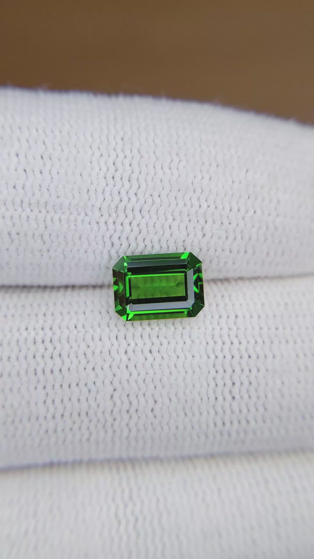 1.60 Ct. Tsavorite Garnet from Tanzania Size Video