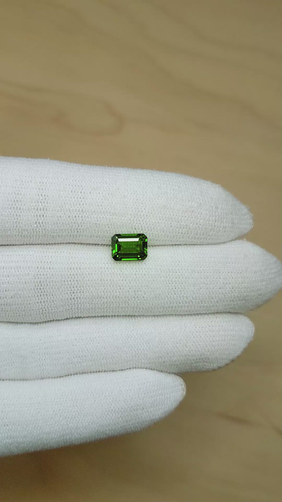 2.03 Ct. Tsavorite Garnet from Tanzania Size Video