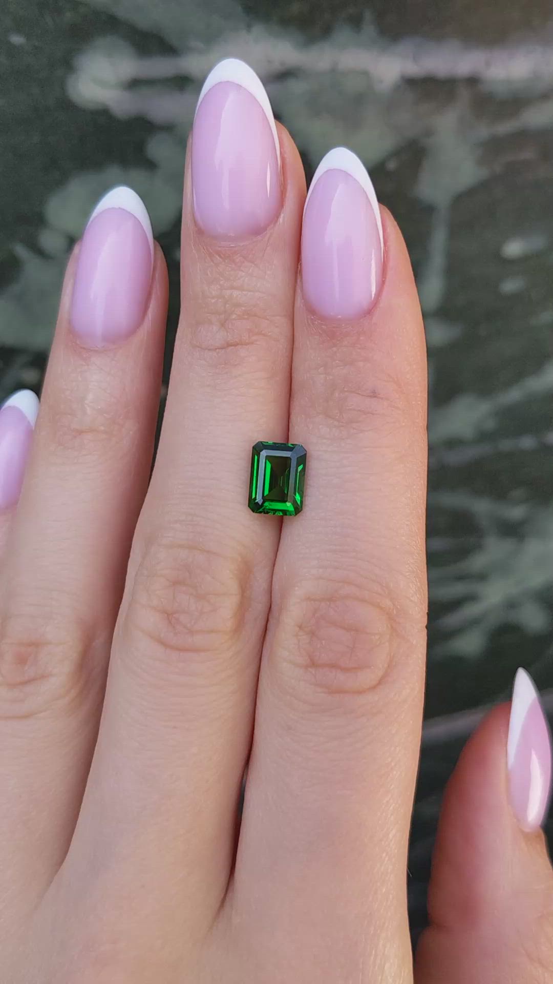 2.08 Ct. Tsavorite Garnet from Tanzania Size Video