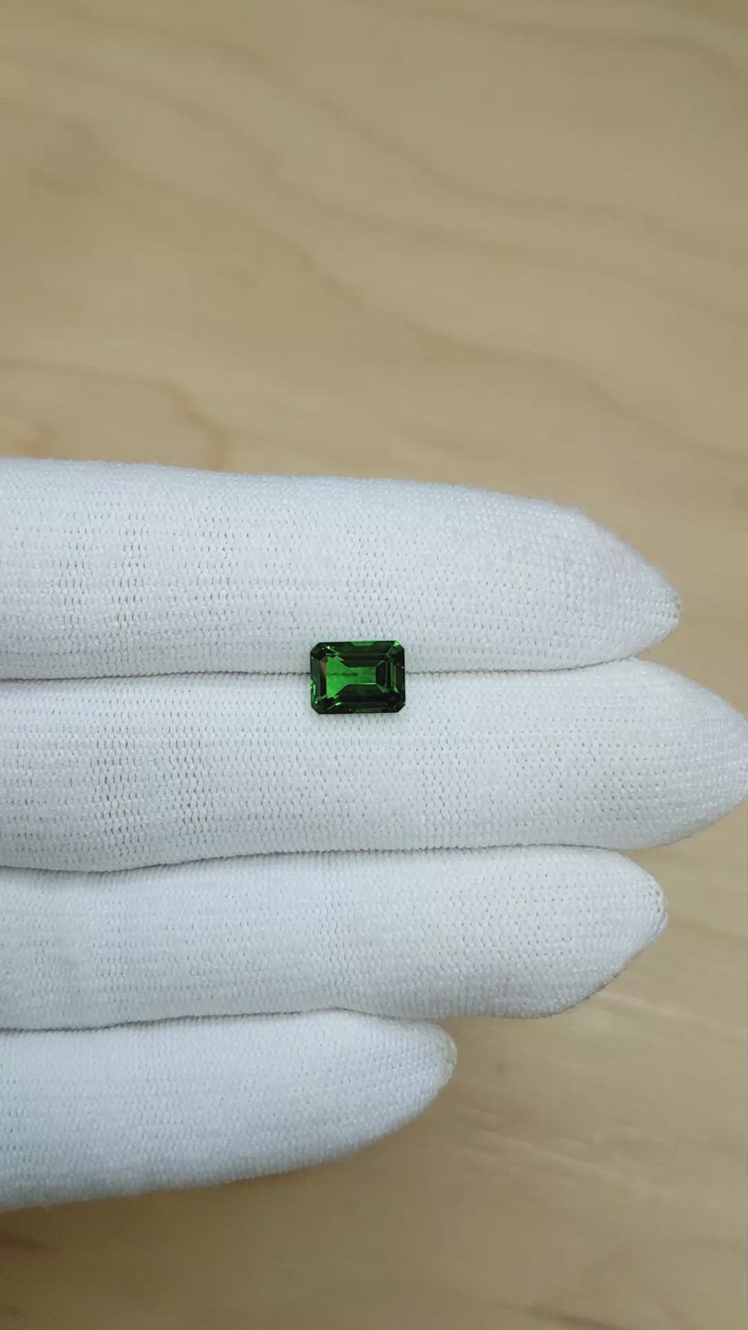 2.08 Ct. Tsavorite Garnet from Tanzania Size Video