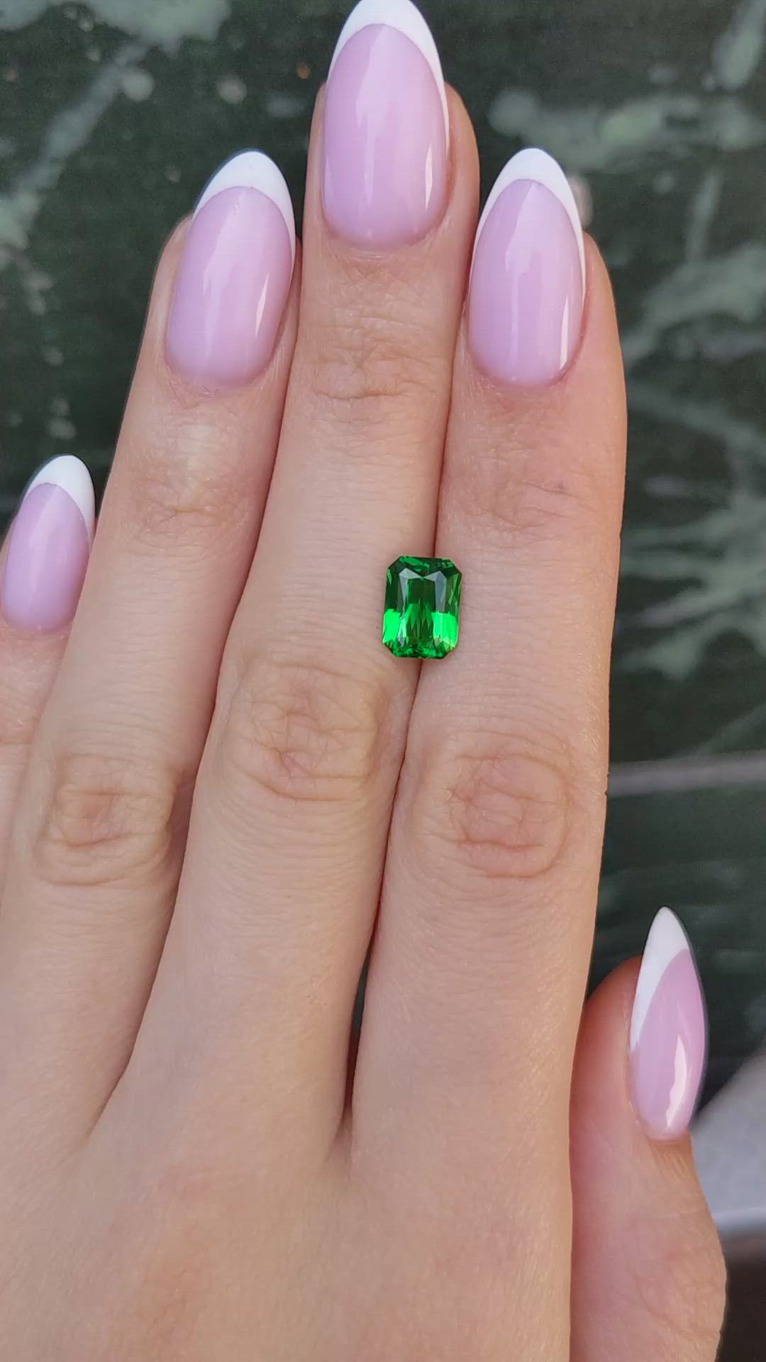 2.11 Ct. Tsavorite Garnet from Tanzania Size Video