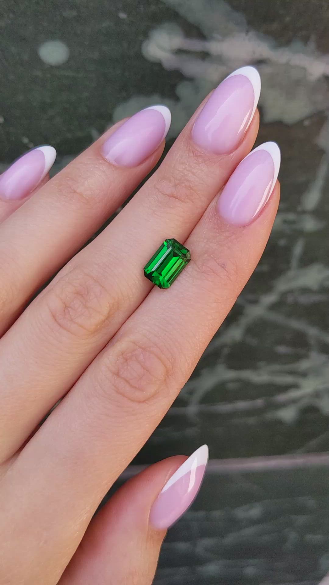 3.03 Ct. Tsavorite Garnet from Tanzania Size Video