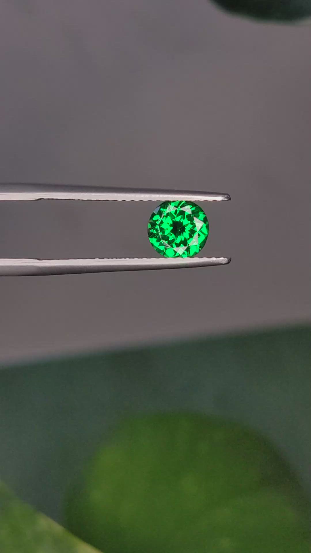 0.95 Ct. Tsavorite Garnet from Tanzania Size Video