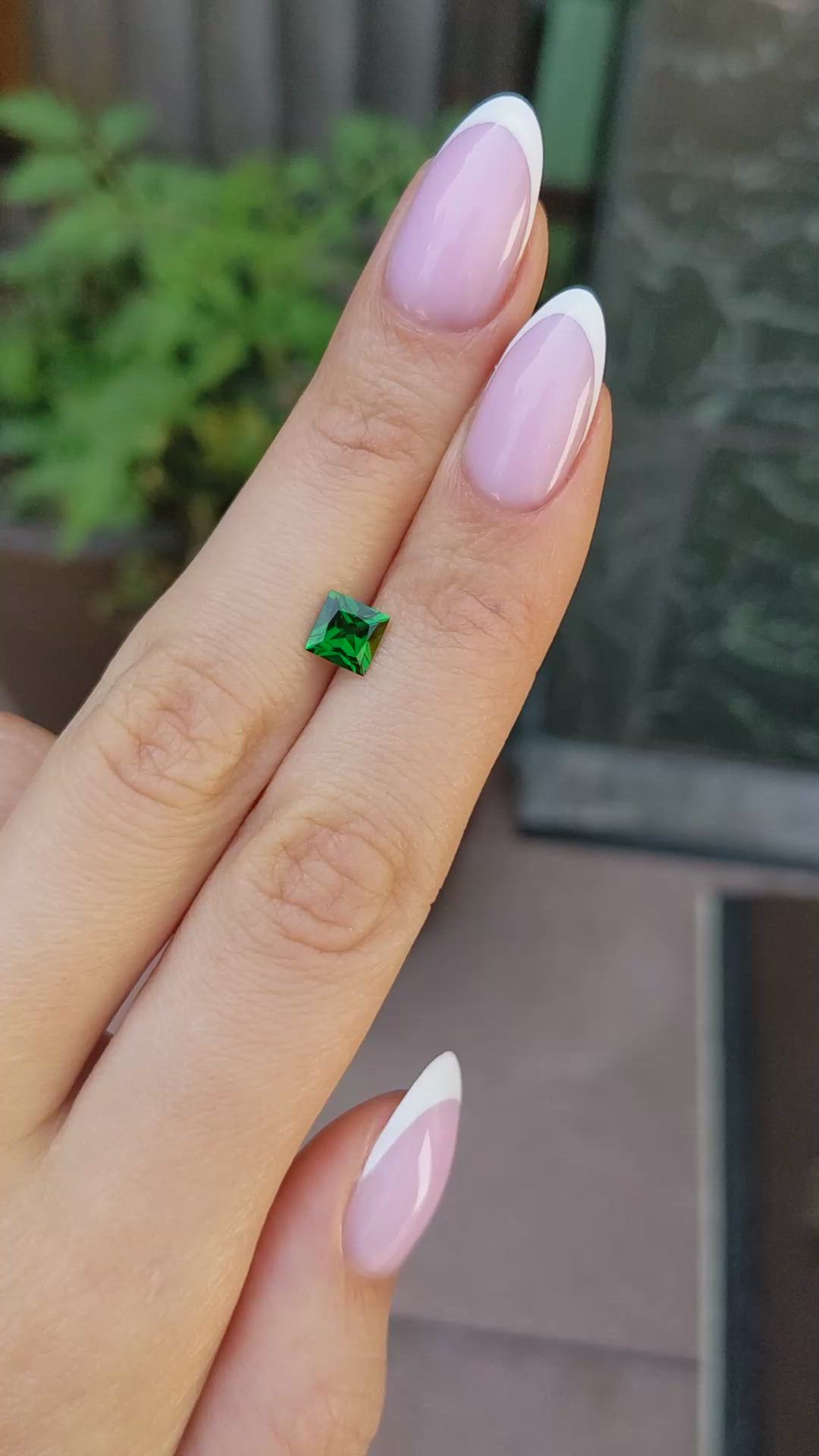 0.91 Ct. Tsavorite Garnet from Tanzania Size Video