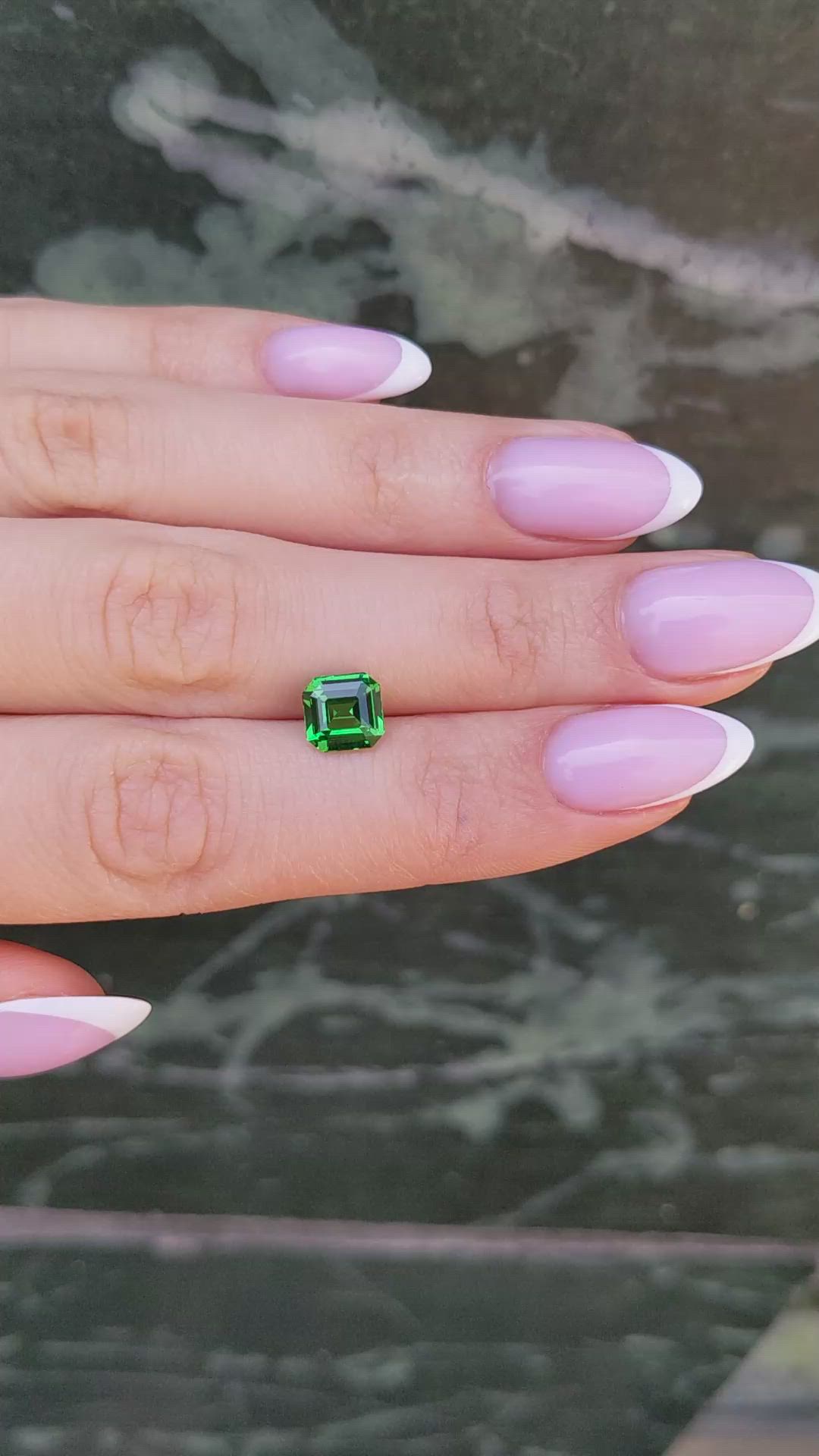 2.04 Ct. Tsavorite Garnet from Tanzania Size Video