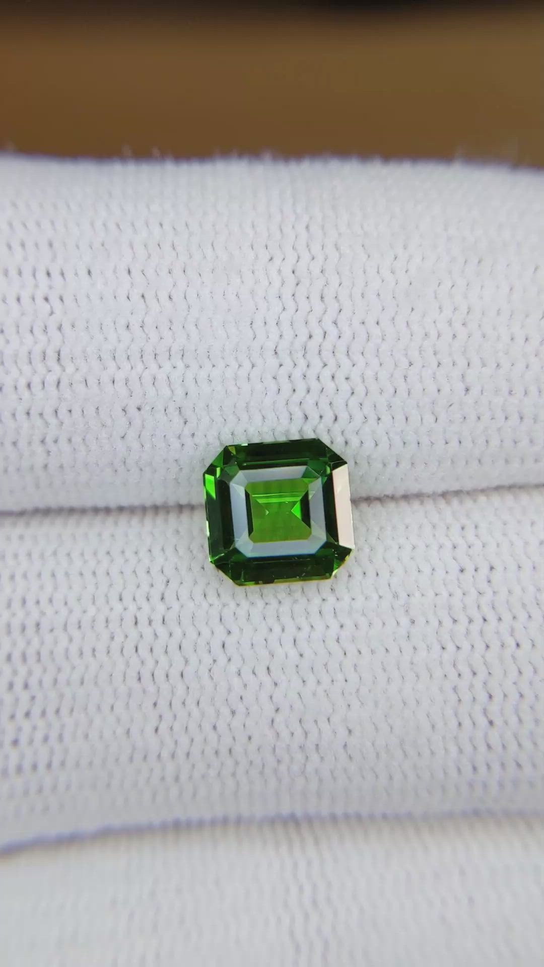 2.04 Ct. Tsavorite Garnet from Tanzania Size Video