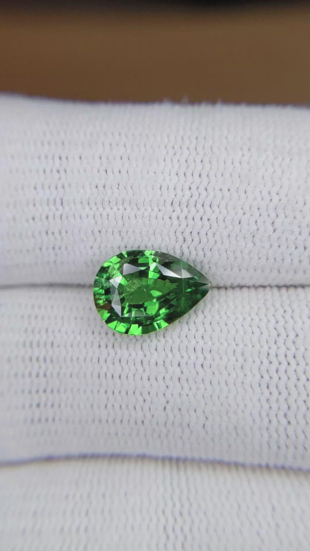 2.77 Ct. Tsavorite Garnet from Tanzania Size Video