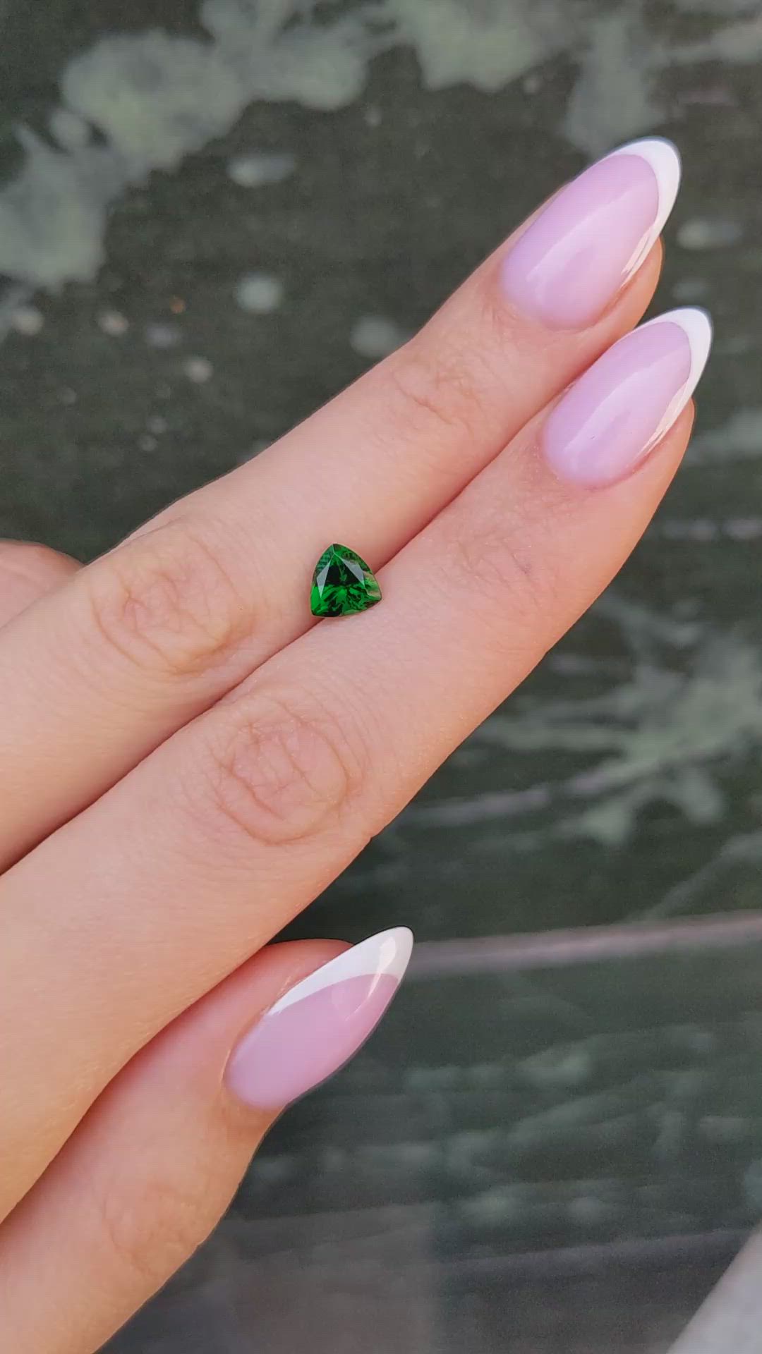 1.19 Ct. Tsavorite Garnet from Tanzania Size Video