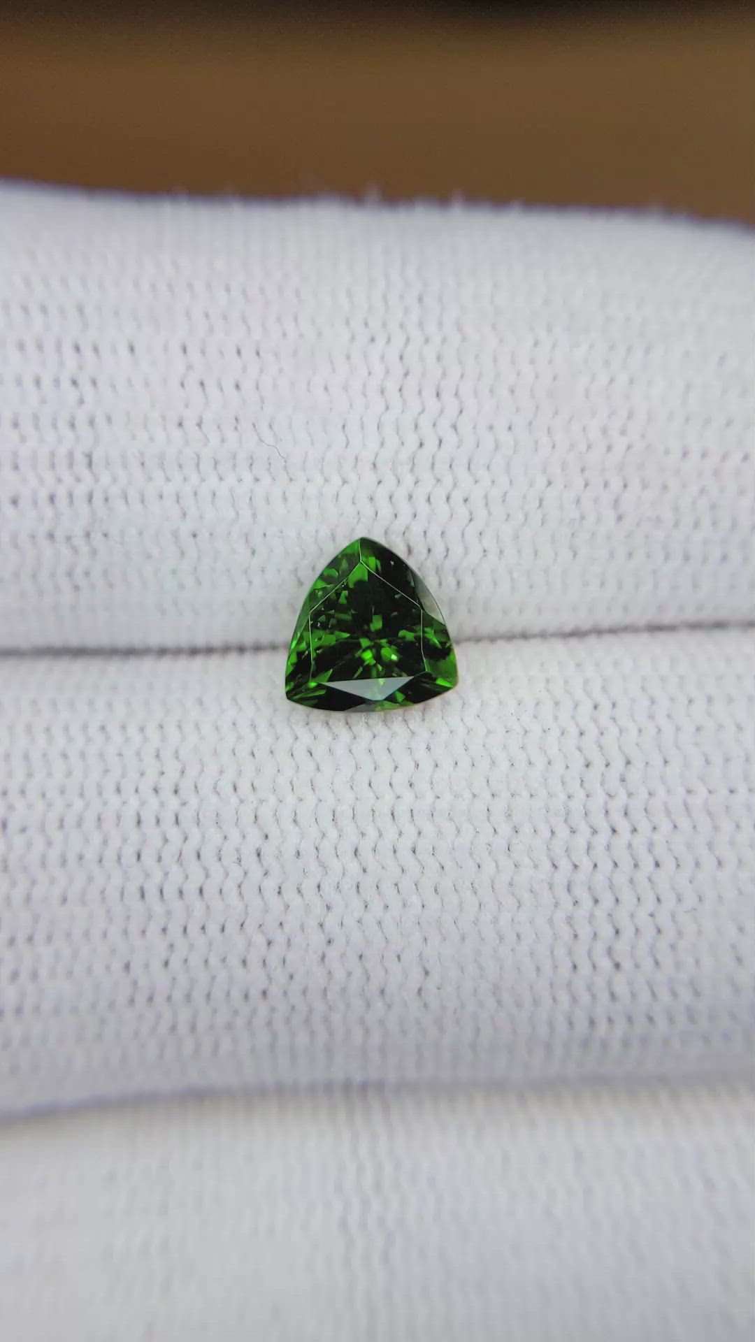 1.19 Ct. Tsavorite Garnet from Tanzania Size Video