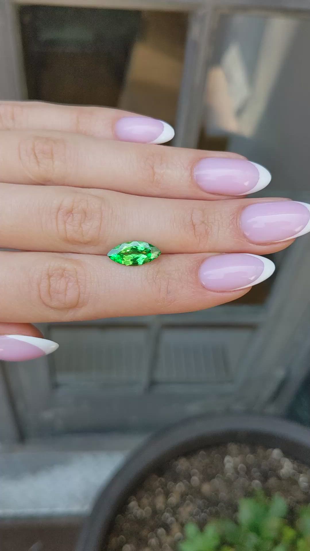 2.75 Ct. Tsavorite Garnet from Tanzania Size Video