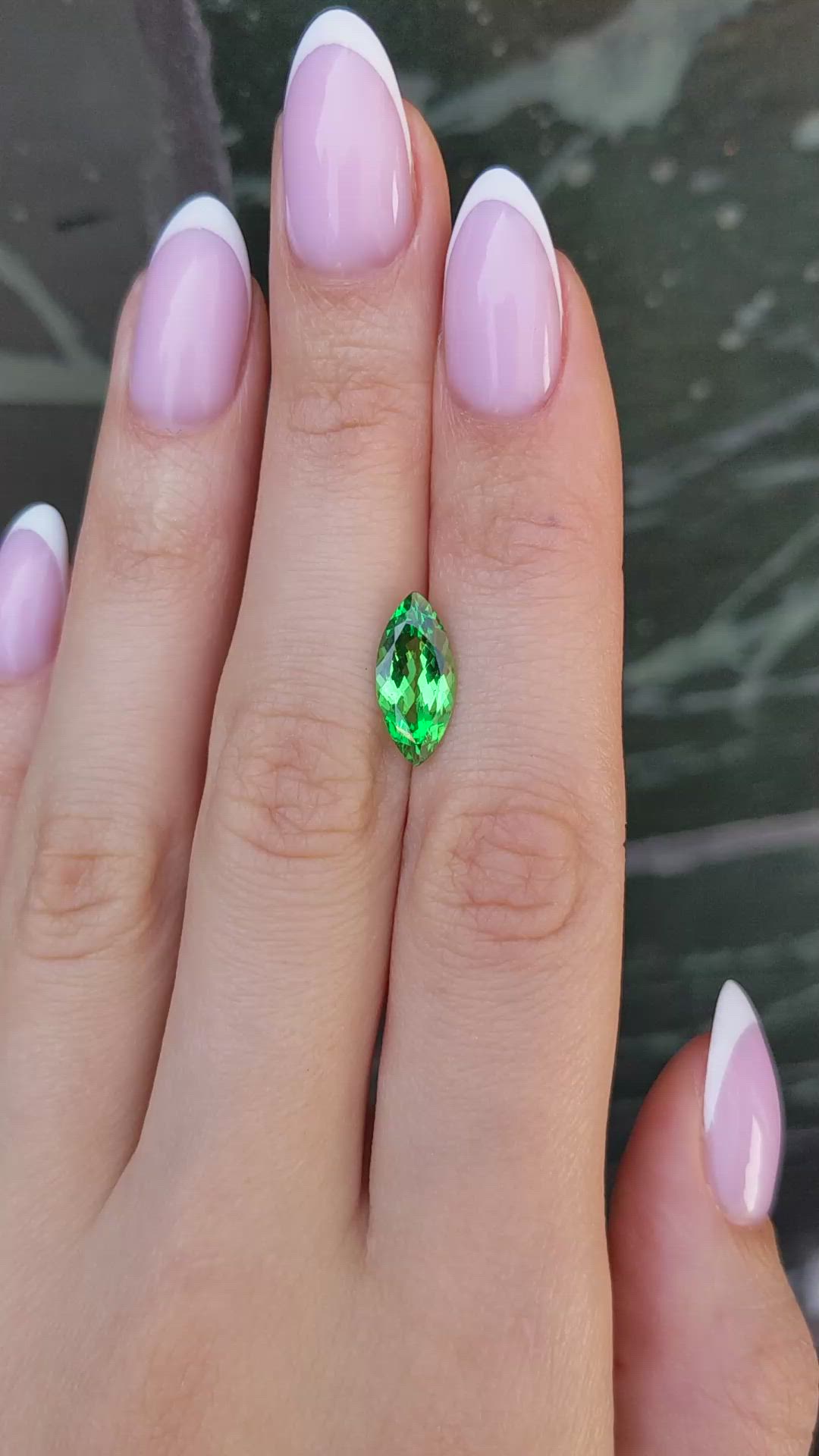 2.75 Ct. Tsavorite Garnet from Tanzania Size Video
