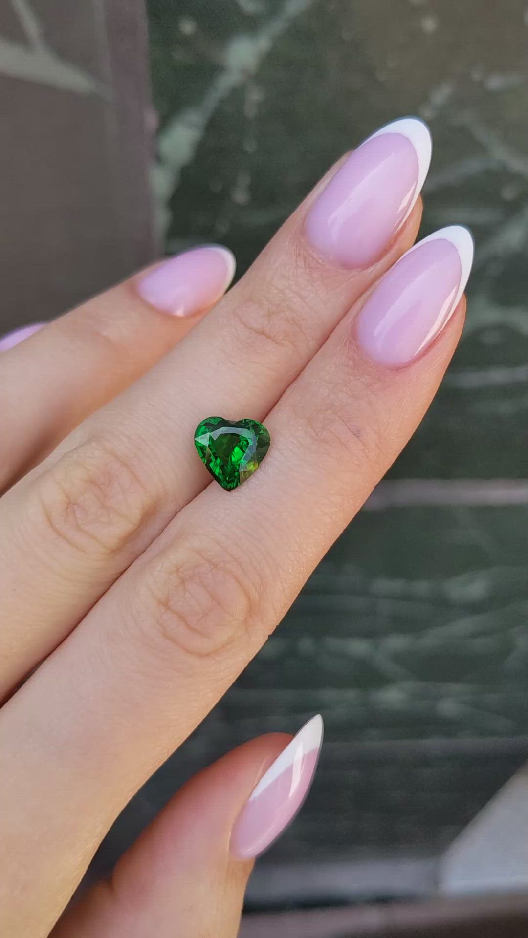 2.83 Ct. Tsavorite Garnet from Tanzania Size Video