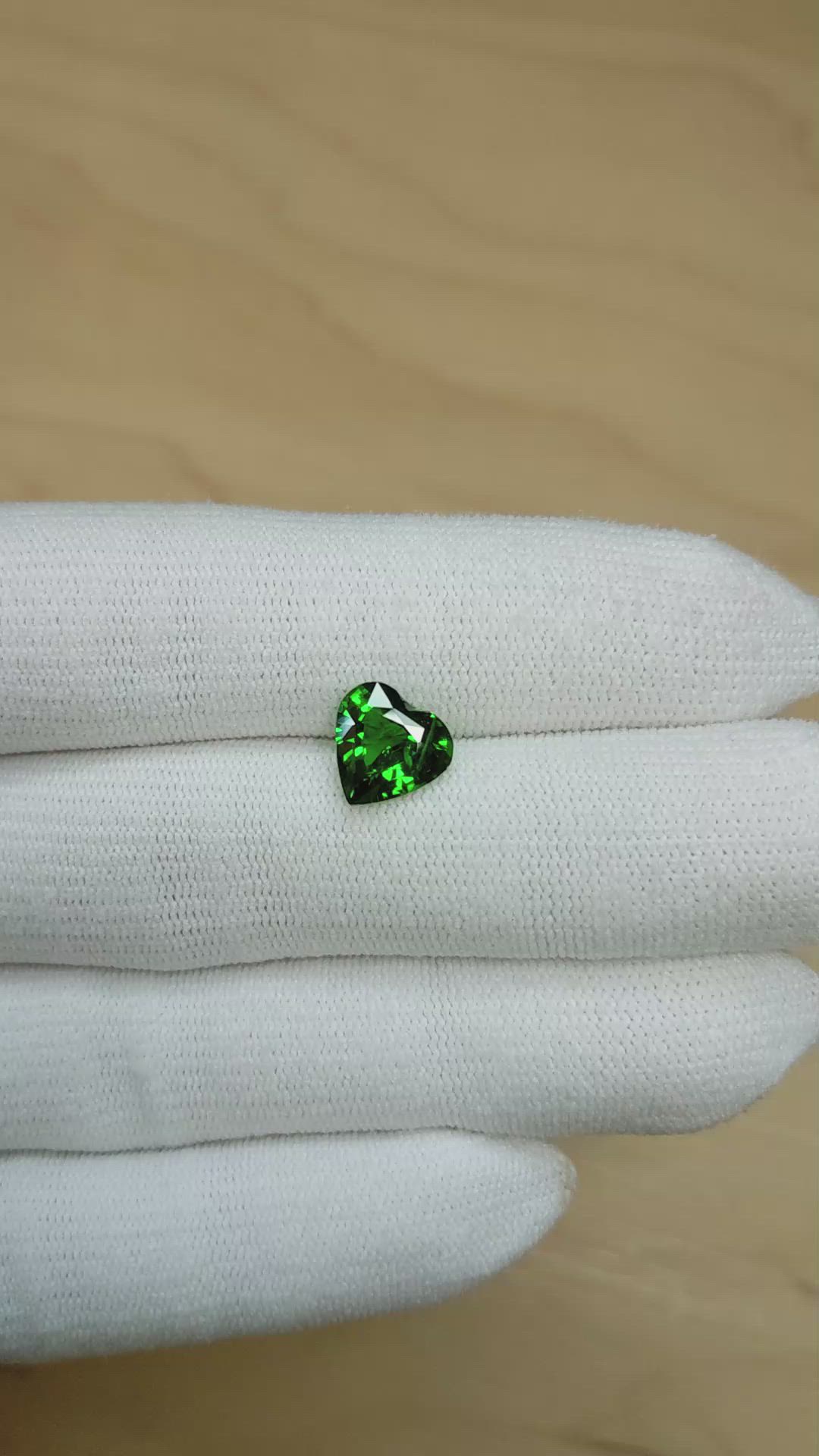 2.83 Ct. Tsavorite Garnet from Tanzania Size Video
