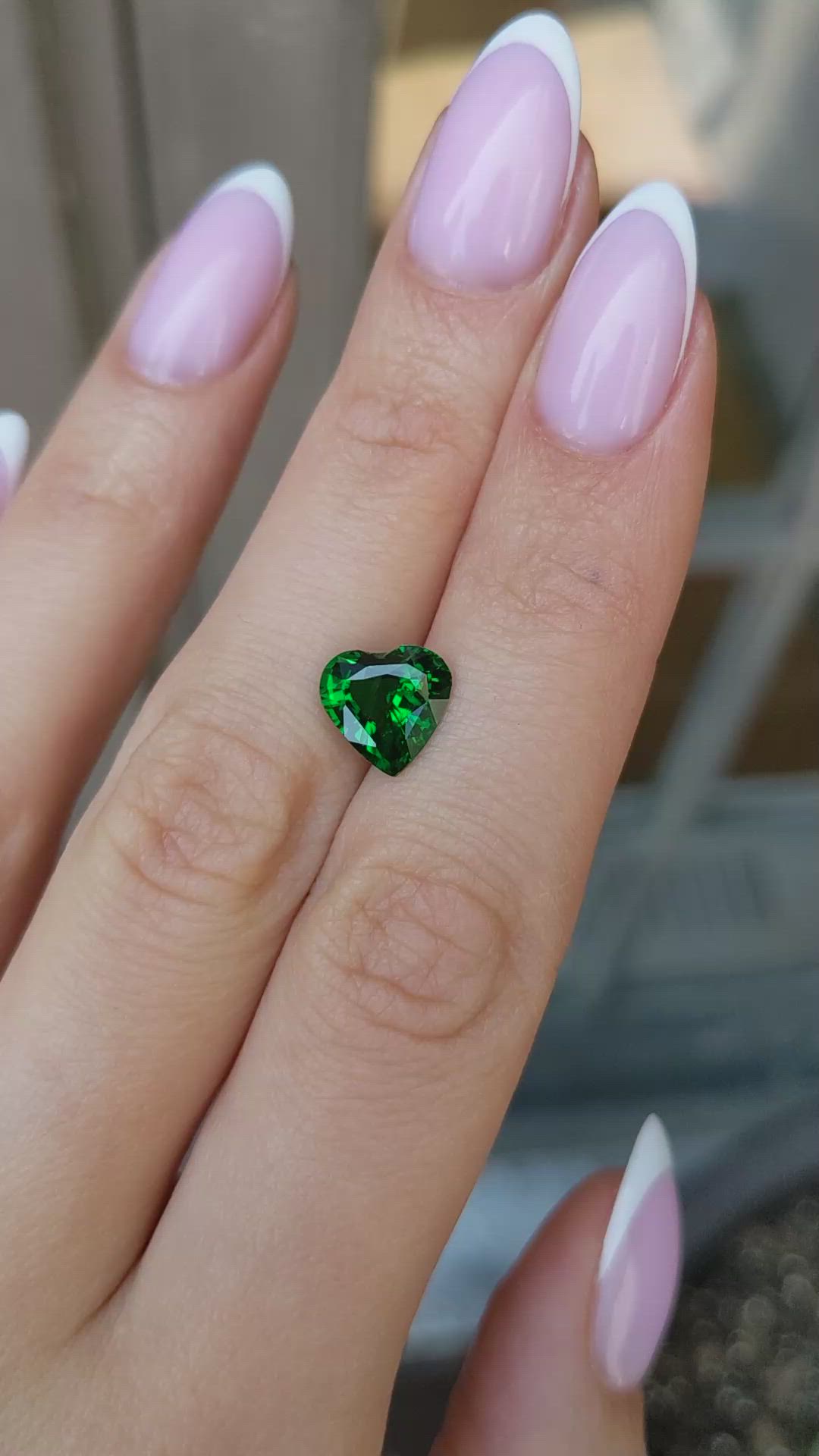 2.83 Ct. Tsavorite Garnet from Tanzania Size Video