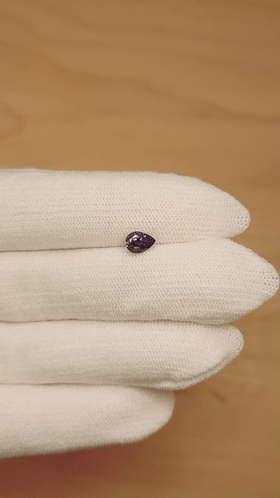 0.72 Ct. Alexandrite from Brazil Size Video
