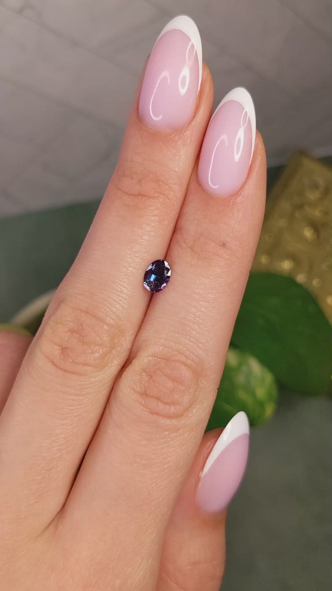 0.60 Ct. Alexandrite from Brazil Size Video
