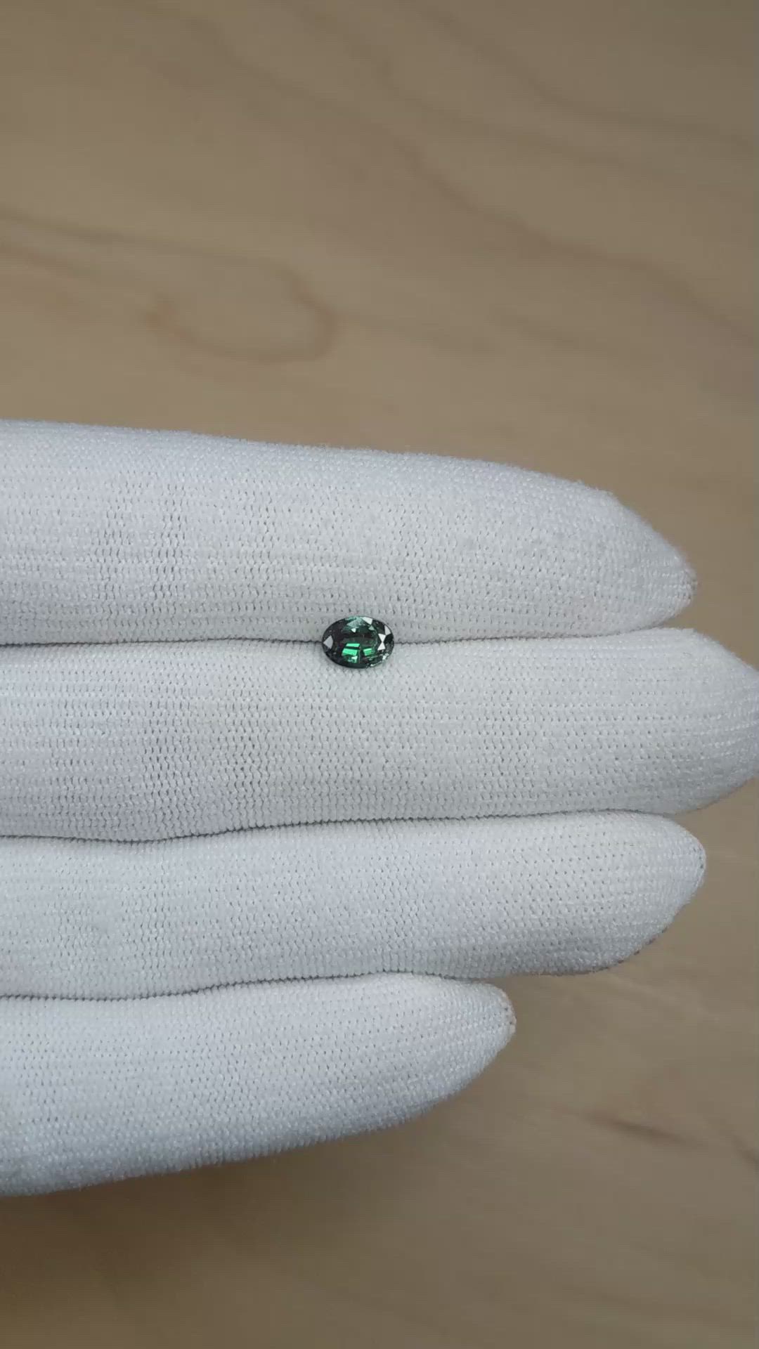 0.60 Ct. Alexandrite from Brazil Size Video
