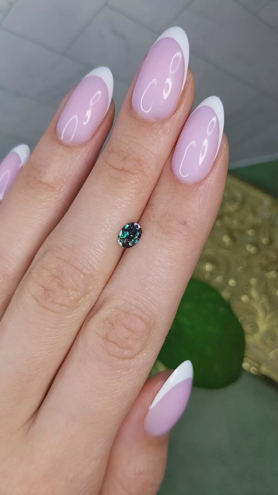 0.60 Ct. Alexandrite from Brazil Size Video