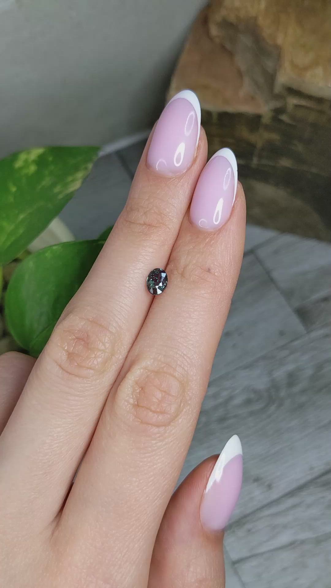 0.62 Ct. Alexandrite from Brazil Size Video
